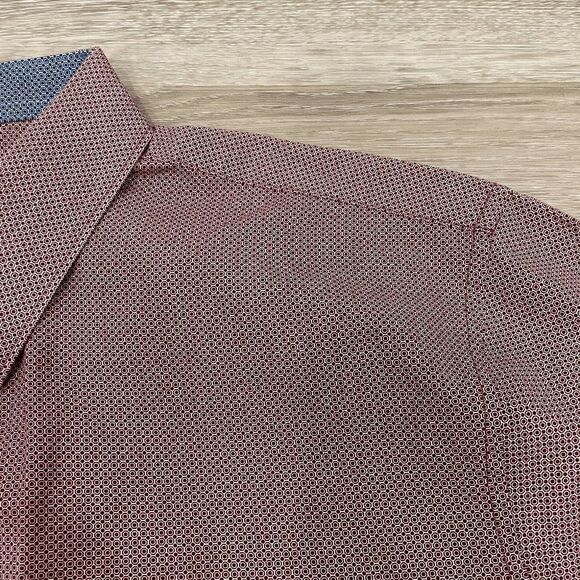 Angelo Litrico Mens Shirt Slim Fit Button Down Maroon Size XL - Picture 3 of 7